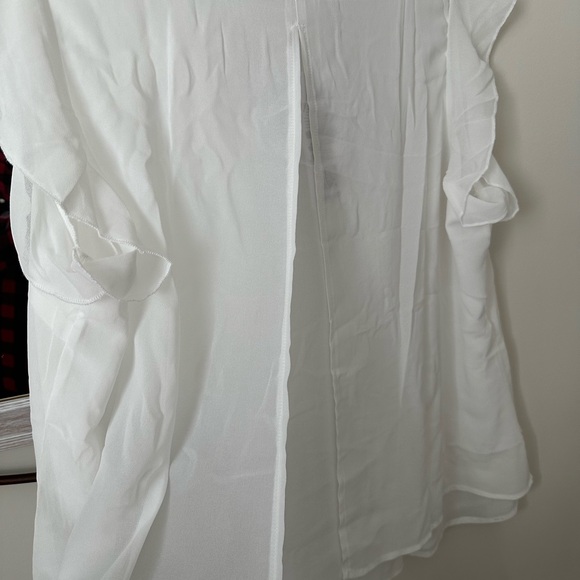 BUNDLE 4/$30NWT LADIES 2XL Alice CO LINED off white BLOUSE feminine cap sleeves - Picture 3 of 11